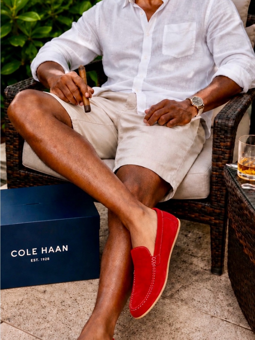Cole Haan Air Somerset Red Suede Loafers Men’s 13M NWT w/ Box